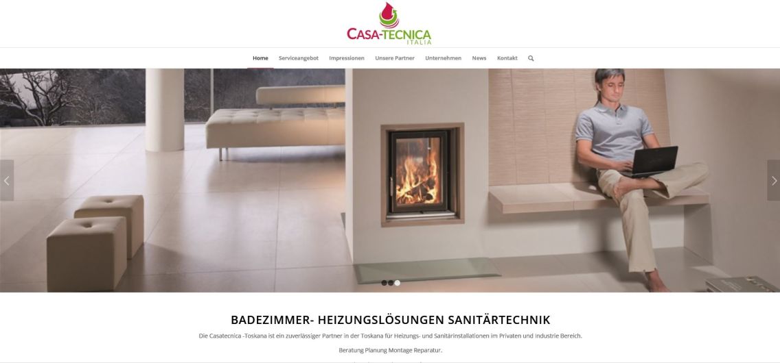Badezimmer- Heizungslösungen Sanitärtechnik - Casatecncia-Toscana